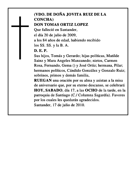 DON TOMAS ORTIZ LOPEZ