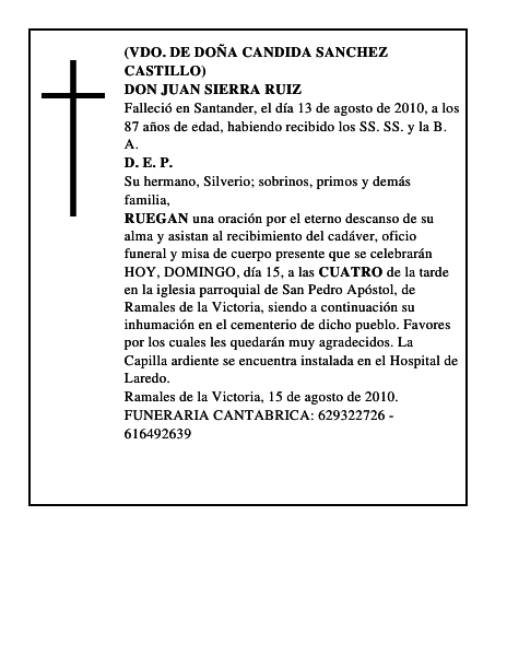DON JUAN SIERRA RUIZ