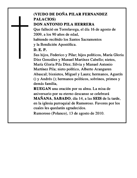 DON ANTONIO PILA HERRERA