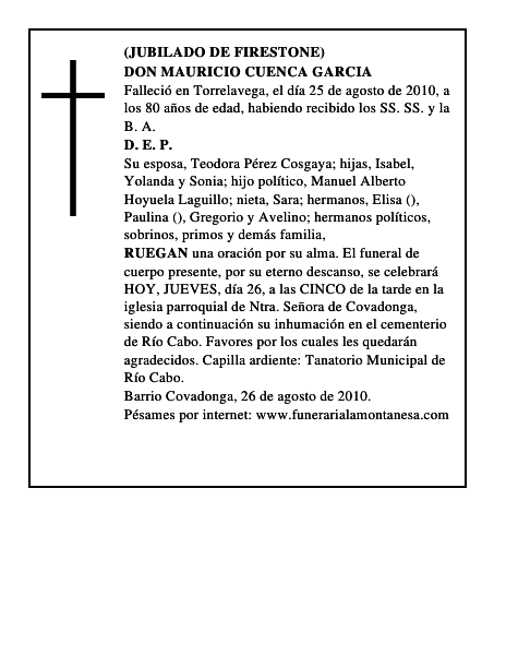 DON MAURICIO CUENCA GARCIA
