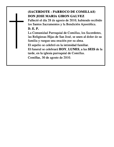 DON JOSE MARIA GIRON GALVEZ