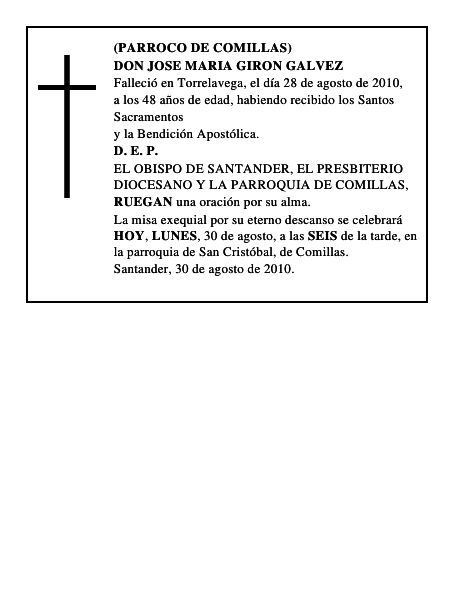 DON JOSE MARIA GIRON GALVEZ