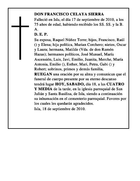 DON FRANCISCO CELAYA SIERRA