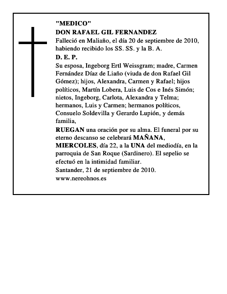 DON RAFAEL GIL FERNANDEZ
