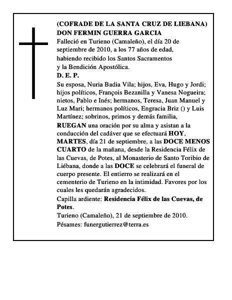 DON FERMIN GUERRA GARCIA