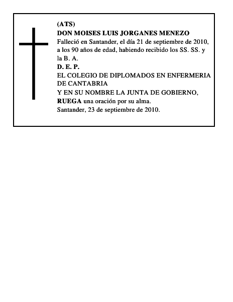 DON MOISES LUIS JORGANES MENEZO