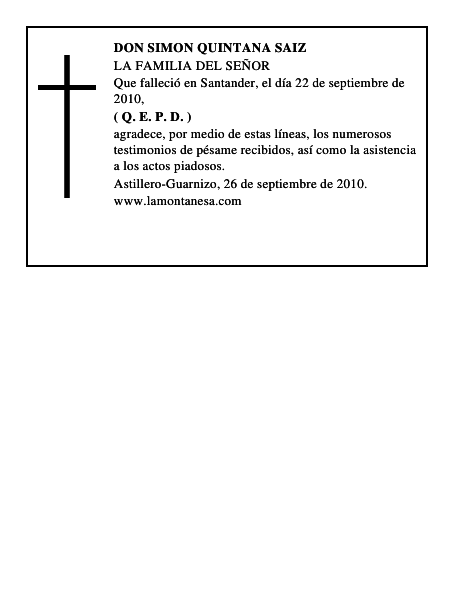 DON SIMON QUINTANA SAIZ
