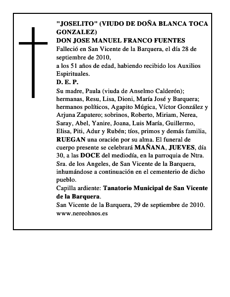 DON JOSE MANUEL FRANCO FUENTES