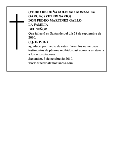 DON PEDRO MARTINEZ GALLO