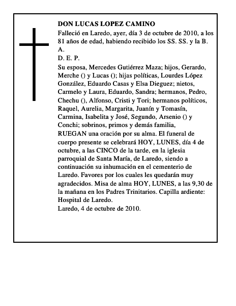 DON LUCAS LOPEZ CAMINO
