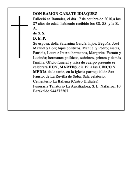 DON RAMON GARATE IDIAQUEZ