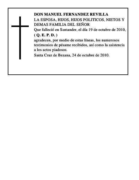 DON MANUEL FERNANDEZ REVILLA