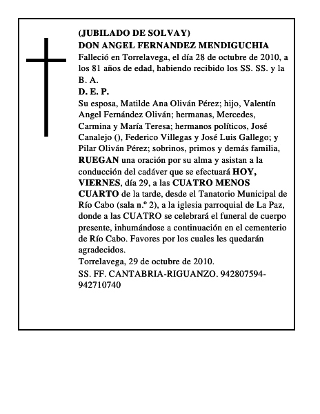 DON ANGEL FERNANDEZ MENDIGUCHIA