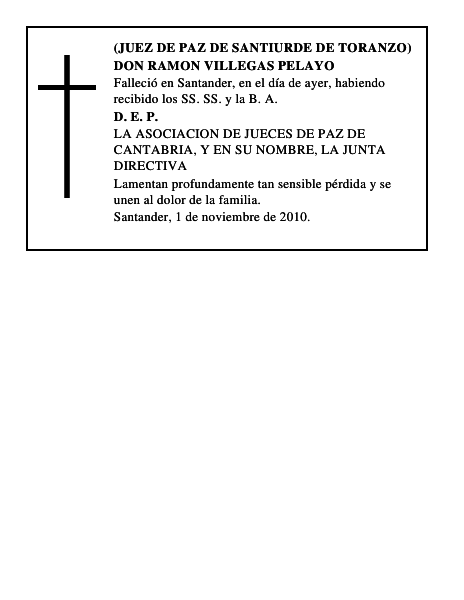 DON RAMON VILLEGAS PELAYO