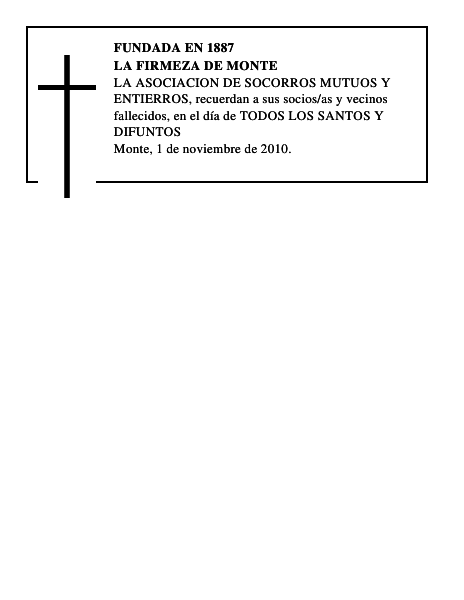 LA FIRMEZA DE MONTE