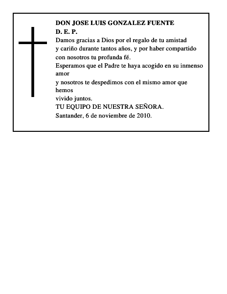 DON JOSE LUIS GONZALEZ FUENTE