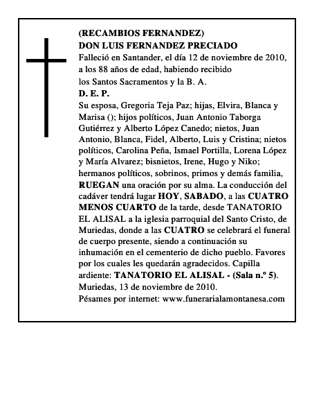 DON LUIS FERNANDEZ PRECIADO