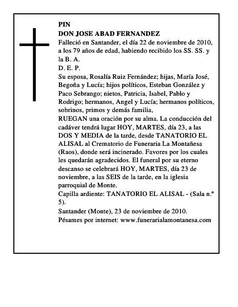 DON JOSE ABAD FERNANDEZ