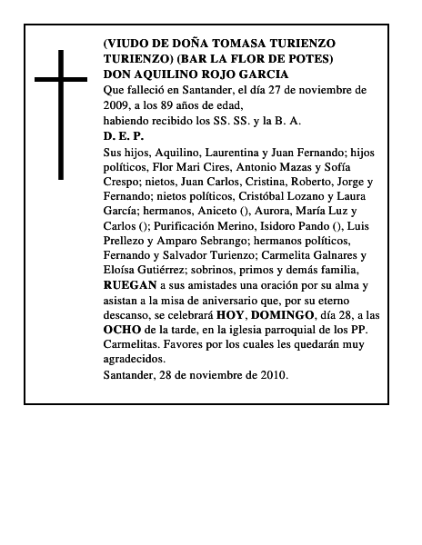 DON AQUILINO ROJO GARCIA