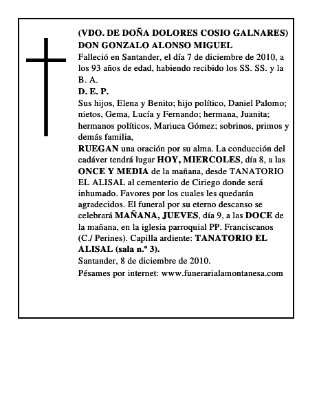DON GONZALO ALONSO MIGUEL
