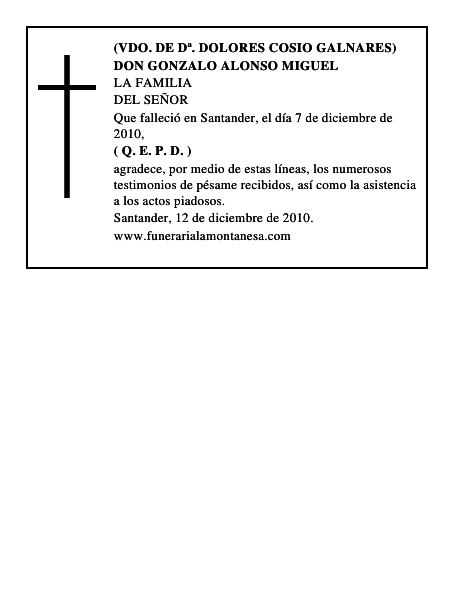 DON GONZALO ALONSO MIGUEL