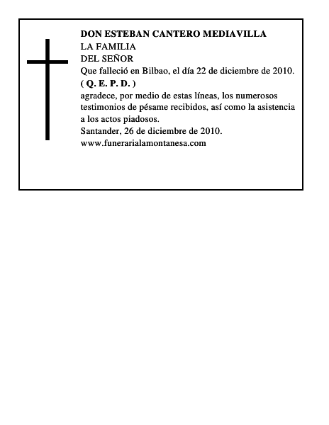 DON ESTEBAN CANTERO MEDIAVILLA