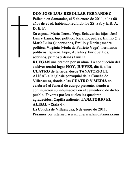 DON JOSE LUIS REBOLLAR FERNANDEZ