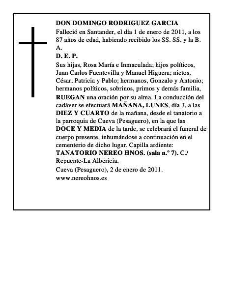 DON DOMINGO RODRIGUEZ GARCIA