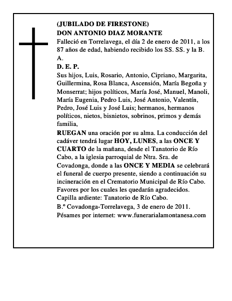 DON ANTONIO DIAZ MORANTE