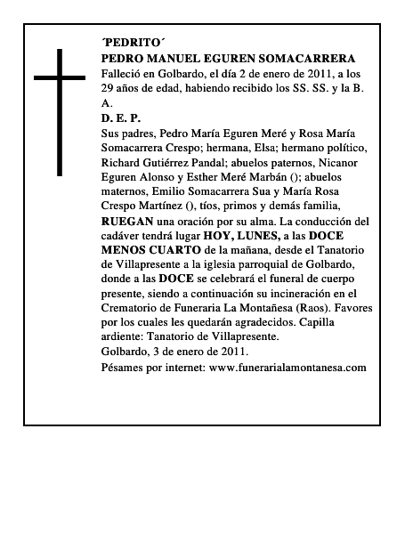PEDRO MANUEL EGUREN SOMACARRERA