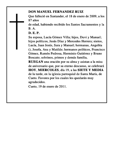 DON MANUEL FERNANDEZ RUIZ