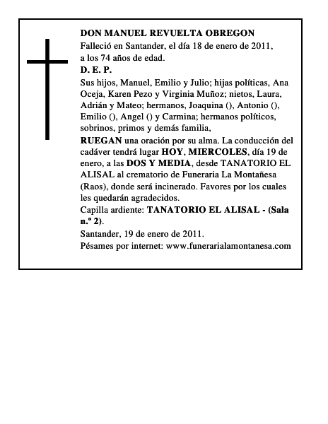 DON MANUEL REVUELTA OBREGON