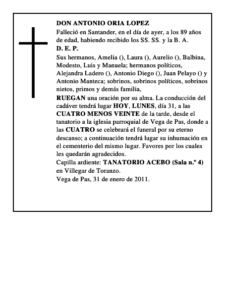 DON ANTONIO ORIA LOPEZ