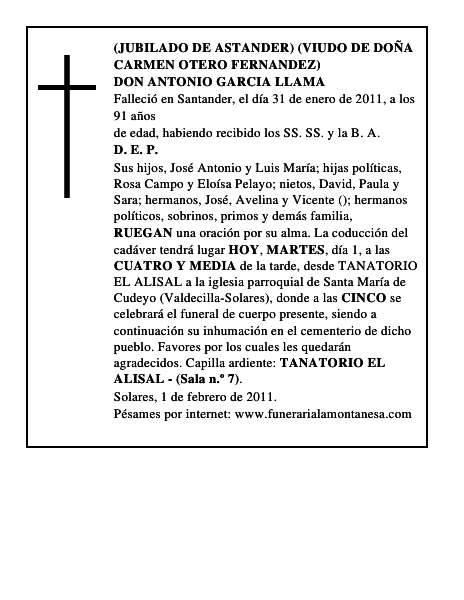 DON ANTONIO GARCIA LLAMA