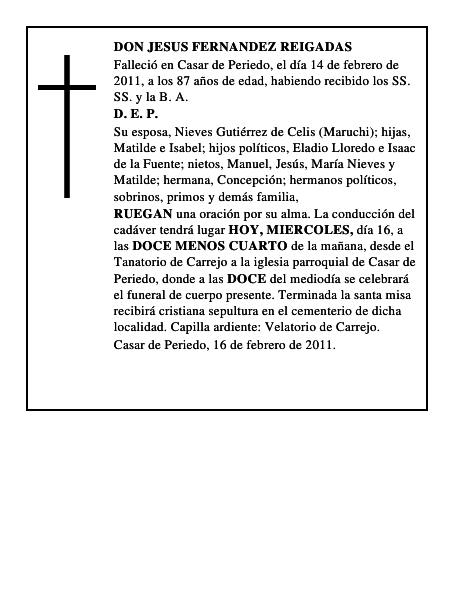 DON JESUS FERNANDEZ REIGADAS
