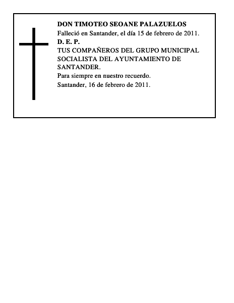 DON TIMOTEO SEOANE PALAZUELOS