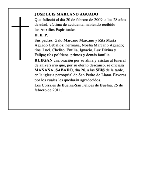 JOSE LUIS MARCANO AGUADO