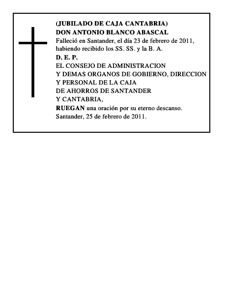 DON ANTONIO BLANCO ABASCAL
