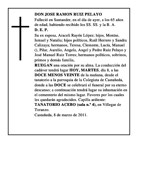 DON JOSE RAMON RUIZ PELAYO