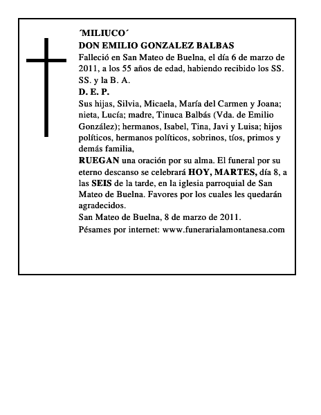 DON EMILIO GONZALEZ BALBAS