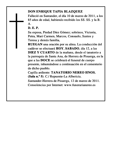 DON ENRIQUE TAPIA BLAZQUEZ