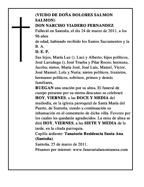 DON NARCISO VIADERO FERNANDEZ