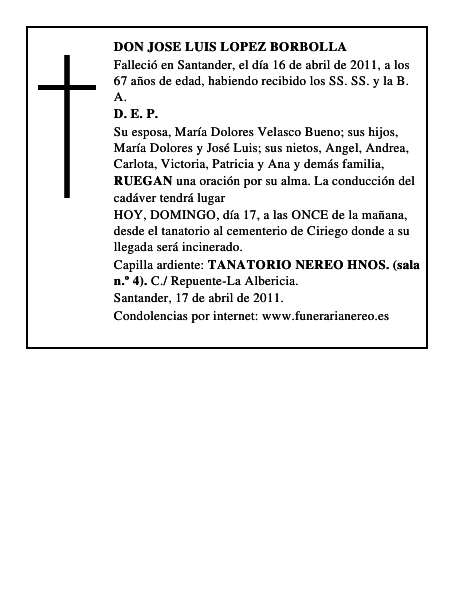 DON JOSE LUIS LOPEZ BORBOLLA