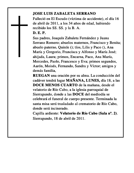 JOSE LUIS ZABALETA SERRANO