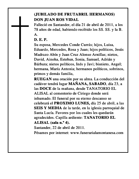 DON JUAN ROS VIDAL