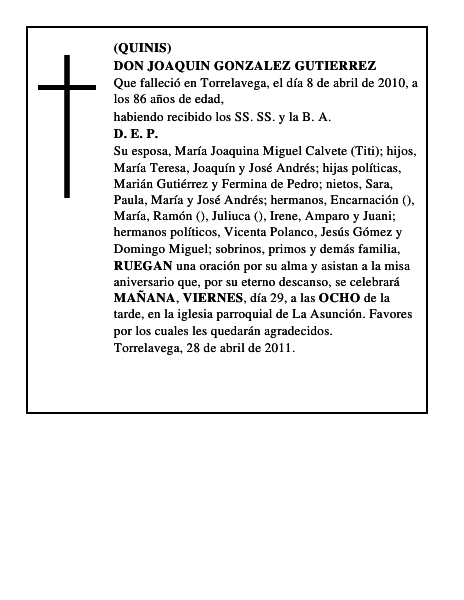 DON JOAQUIN GONZALEZ GUTIERREZ
