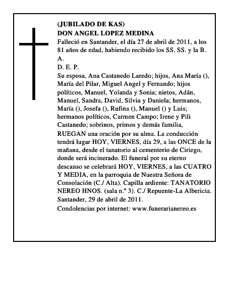 DON ANGEL LOPEZ MEDINA