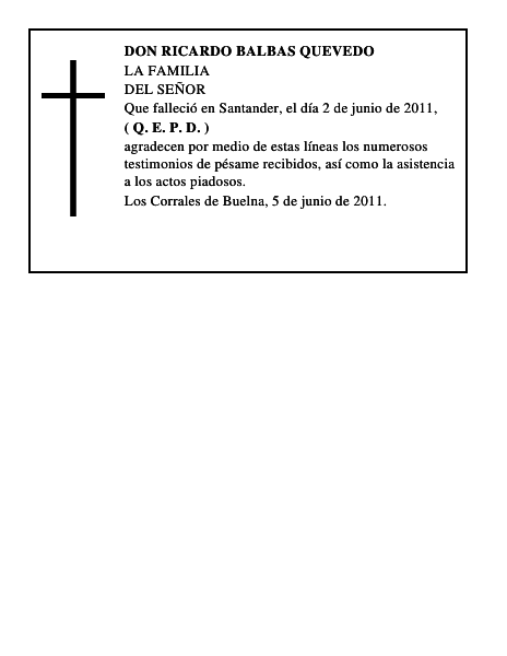DON RICARDO BALBAS QUEVEDO