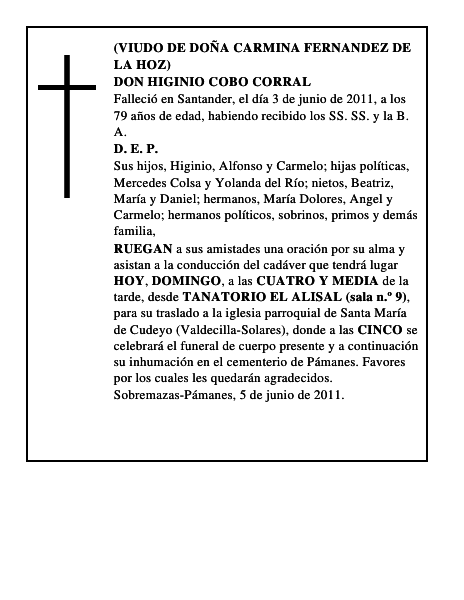 DON HIGINIO COBO CORRAL