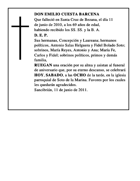 DON EMILIO CUESTA BARCENA